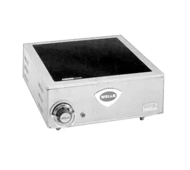 Wells HC-100 13" Electric Countertop Hotplate w/ (1) Burner, Ceramic Glass Surface, Infinite Controls, 1.4 kW, 120v