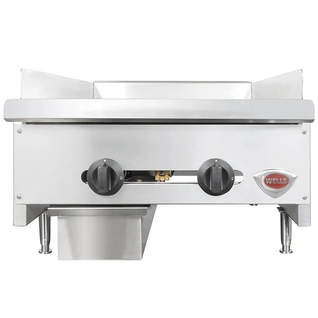 Wells HDG-2430G 24" Countertop Manual Gas Griddle, 3/4" Steel Plate, 60.000 BTU