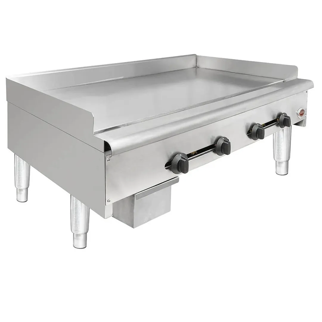 Wells HDG-4830G 48" Countertop Manual Gas Griddle, 3/4" Steel Plate, 120.000 BTU