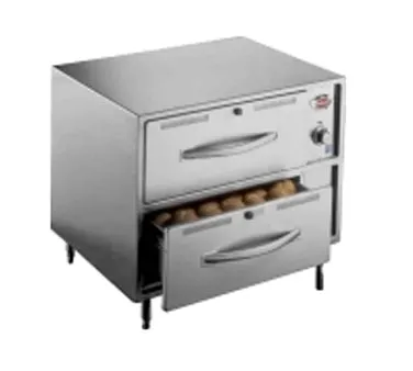 Wells RW-2HD Heavy Duty Warming Drawer Unit, Freestanding, Two Drawers