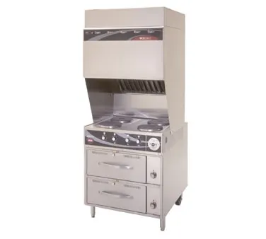 Wells WV-4HFRW Vcs2000 Ventless Cooktop, Electric, (4) French Plates