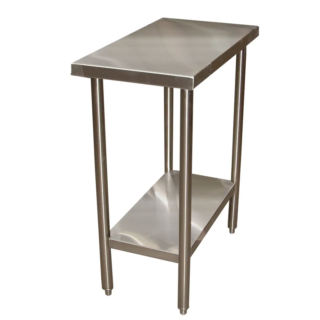 Winholt DTS-3618 18" Open Base Work Table with Undershelf / without Backsplash - 16 Gauge Top