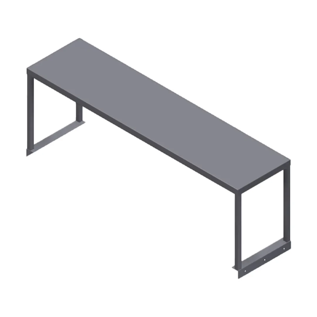 Winholt SSTMS-1572 Shelf, Table Mount, Single, 72"W X 15"D