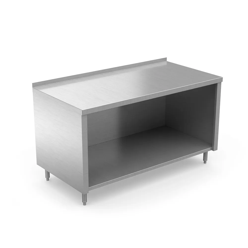Winholt STCT-B1.5-2460 Cabinet Base Open Front Work Table with Upturn, 60"W x 24"D