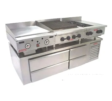 Wolf ARS84 84" 4 Drawers Refrigerated Chef Base w/ Marine Edge Top, Stainless Steel
