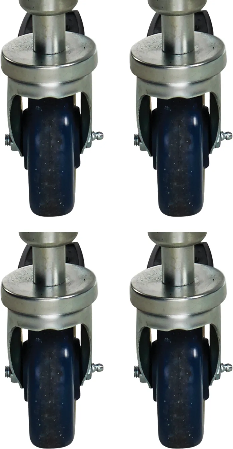 Wolf CSTSET-SINGLE Casters (Set of Four, 2 Locking) For Single Deck Oven or For Leg Stand