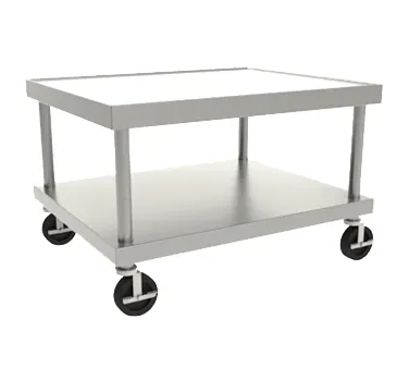 Wolf STAND/C-36 Mobile Equipment Stand w/ Open Base with Undershelf, 37"W x 30"D x 24"H