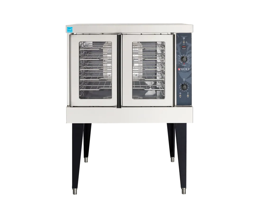 Wolf WC4ED Full Size Single Deck Electric Convection Oven with (5) Pans, Solid State Controls
