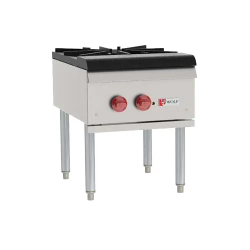 Wolf WSPR1-QS-COMMANDER 18" (1) Cast Iron Two-Ring Burner Gas Stock Pot Range