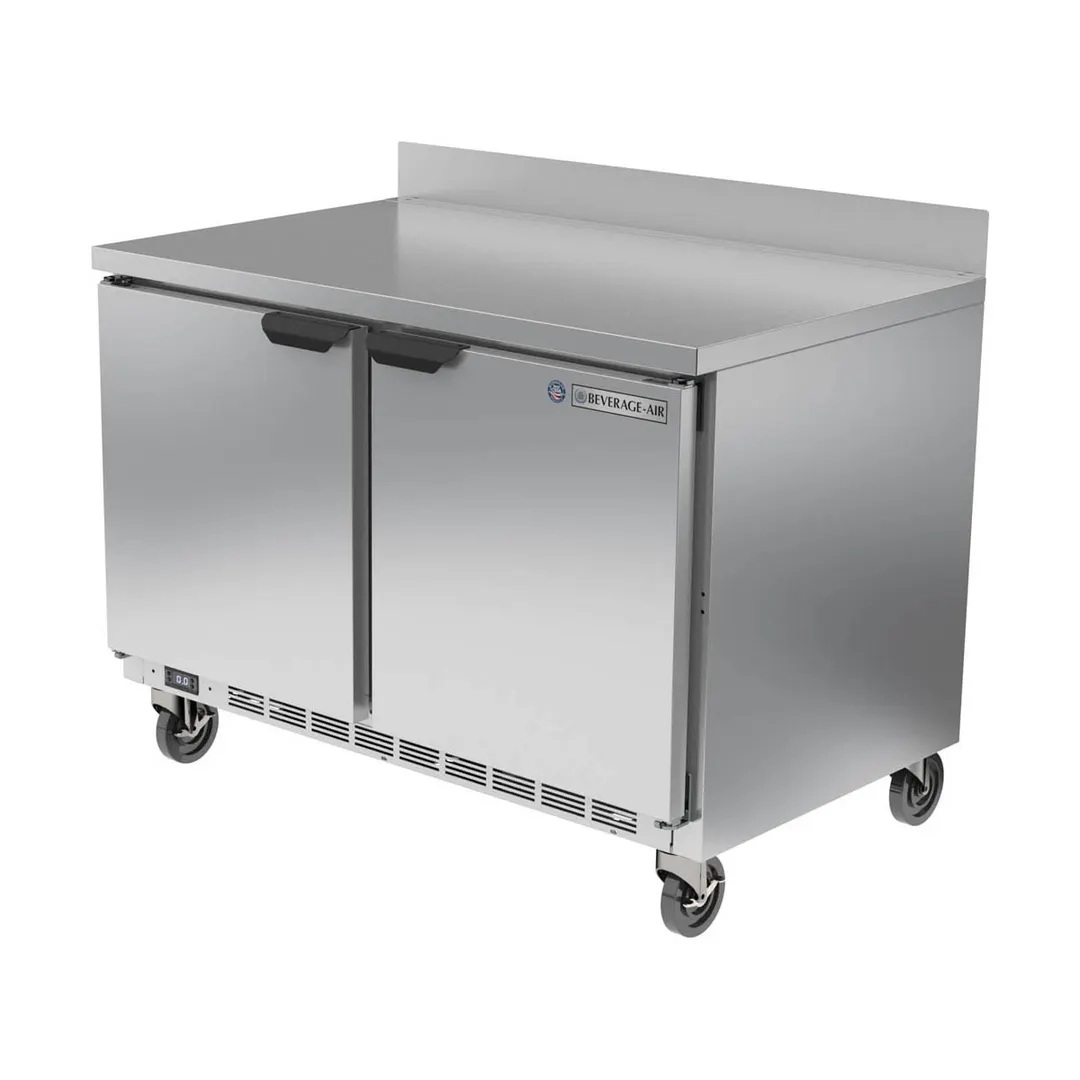Beverage Air WTF48AHC 48" 2-Section Worktop Freezer w/ 2 Doors, 11 cu. ft.