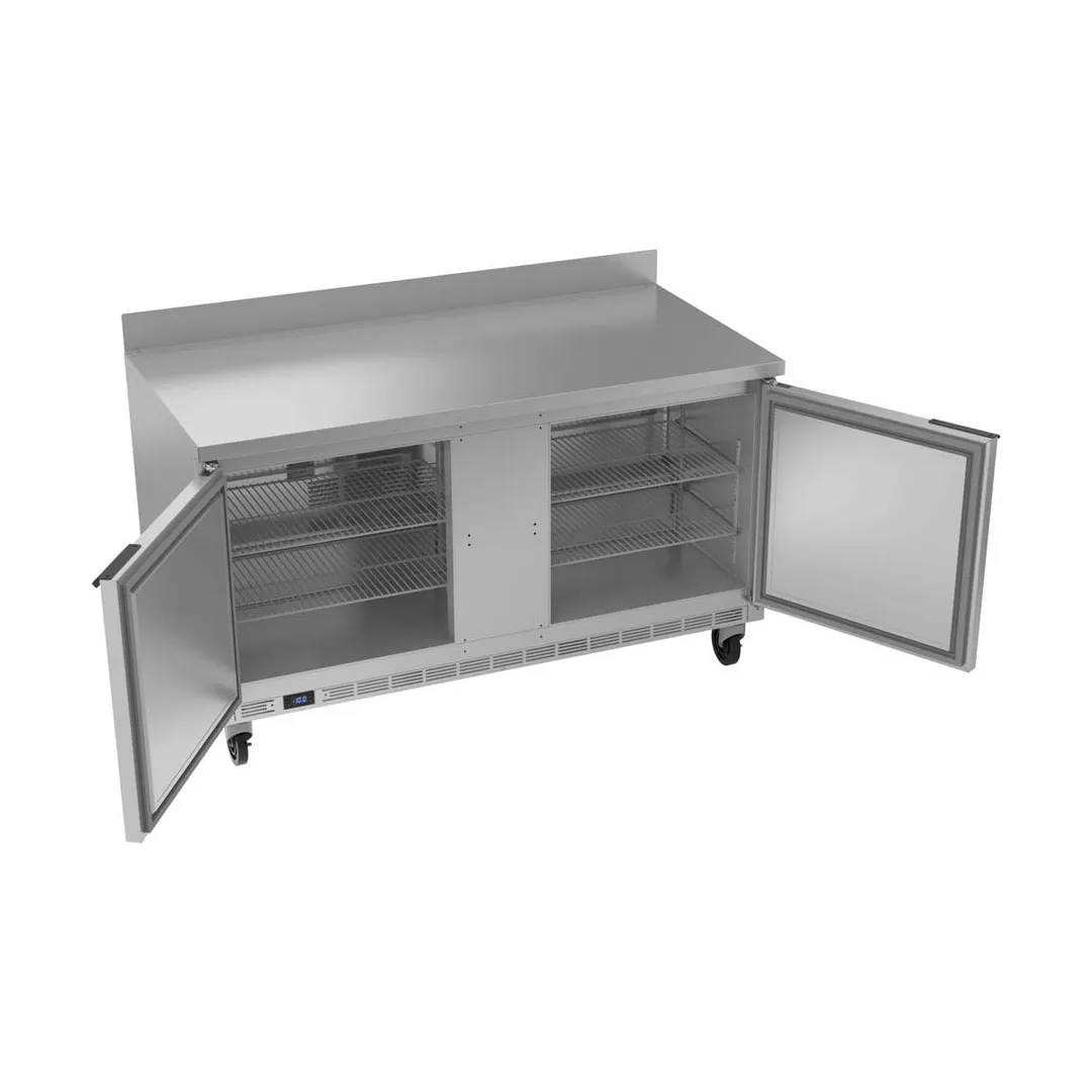 Beverage Air WTF60AHC 60" 2-Section Worktop Freezer w/ 2 Doors, 14.4 cu. ft.