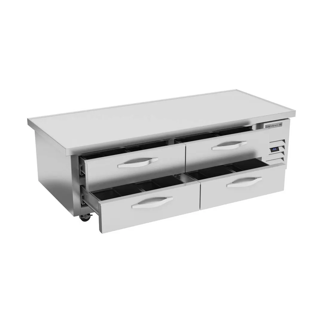 Beverage Air WTFCS72HC-76 76" 4 Drawers Worktop Cook Stand Freezer w/ Marine Edge, 14.5 cu. ft.