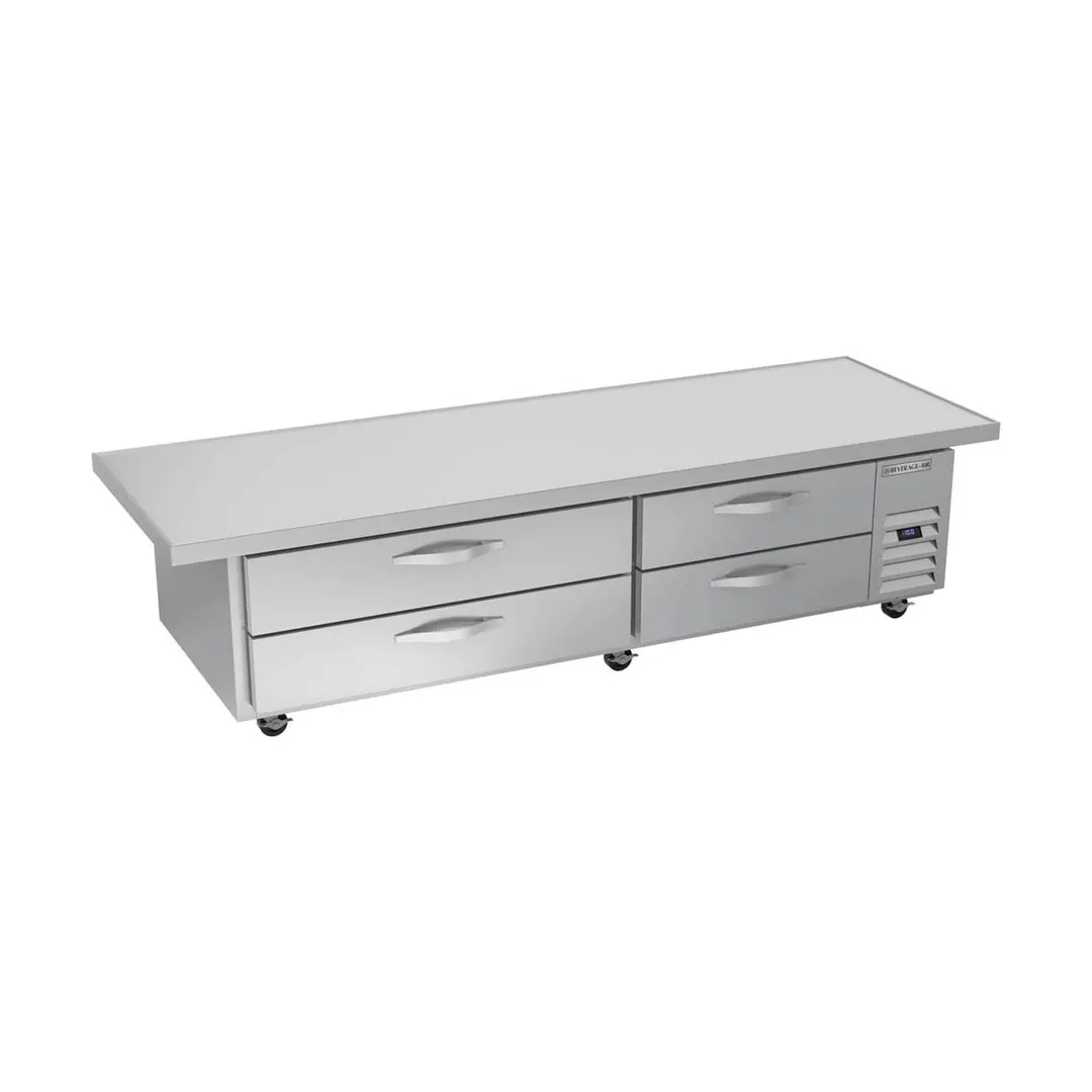 Beverage Air WTFCS84HC-96 96" 4 Drawers Worktop Cook Stand Freezer w/ Marine Edge, 17.5 cu. ft.