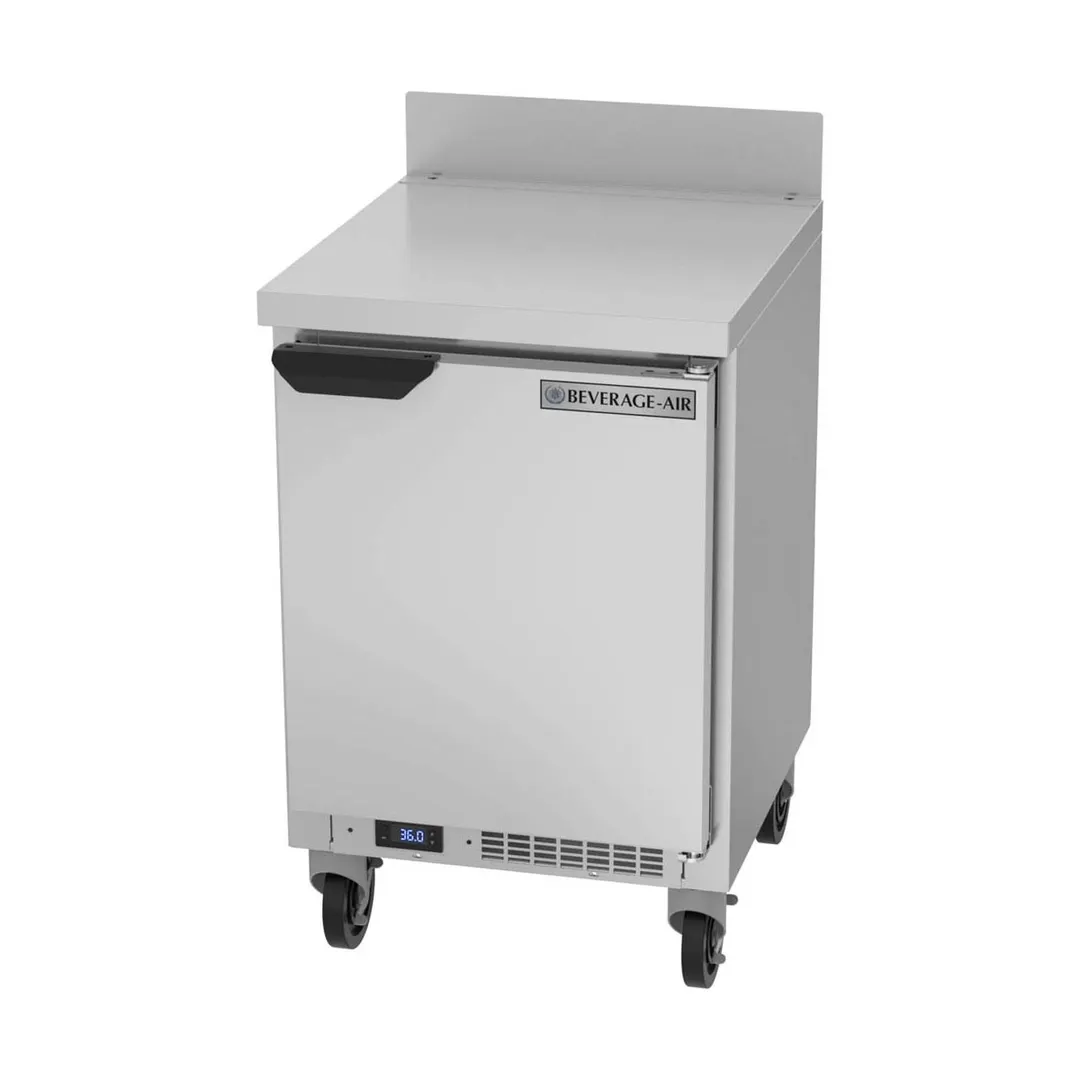 Beverage Air WTR20HC-FLT 20" 1-Section Worktop Refrigerator w/ 1 Door, 2.25 cu. ft.