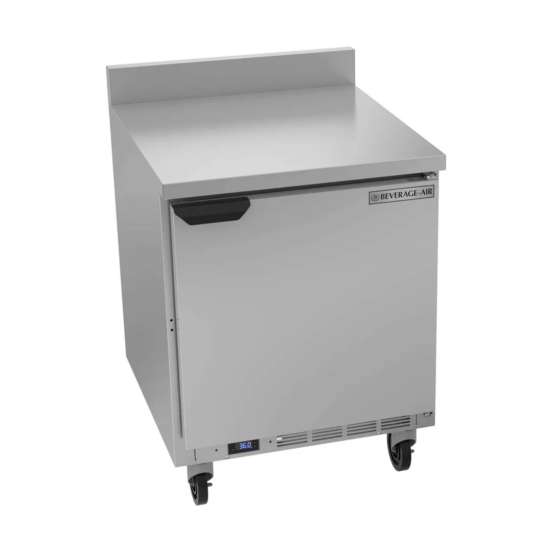 Beverage Air WTR27AHC 27" 1-Section Worktop Refrigerator w/ 1 Door, 6.13 cu. ft.