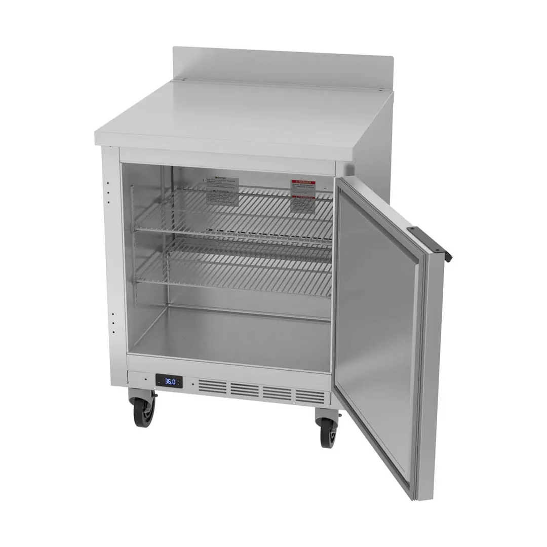 Beverage Air WTR27HC 27" 1-Section Worktop Refrigerator w/ 1 Door, 5.25 cu. ft.
