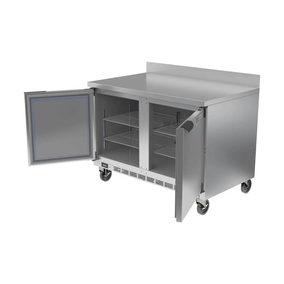 Beverage Air WTR48AHC-FIP 48" 2-Section WorkTop Refrigerator w/ 2 Doors, 11.8 cu. ft.