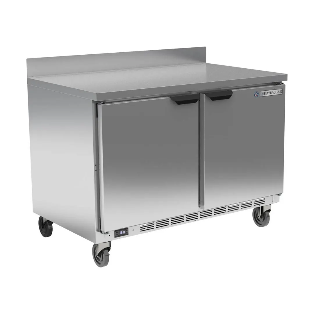 Beverage Air WTR48AHC 48" 2-Section WorkTop Refrigerator w/ 2 Doors, 11.8 cu. ft.