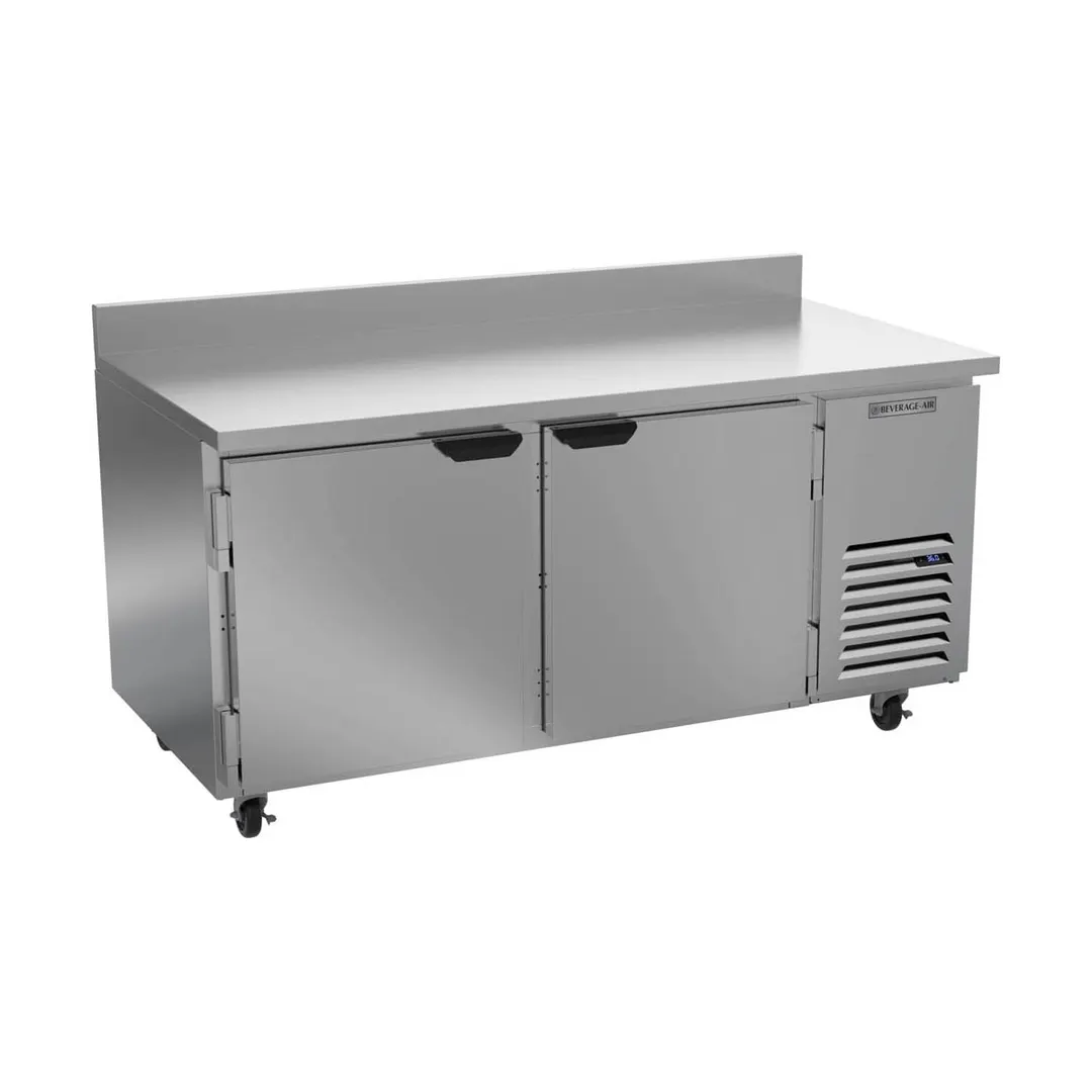 Beverage Air WTR67AHC 67" 2-Section Worktop Refrigerator w/ 2 Doors, 19 cu. ft.