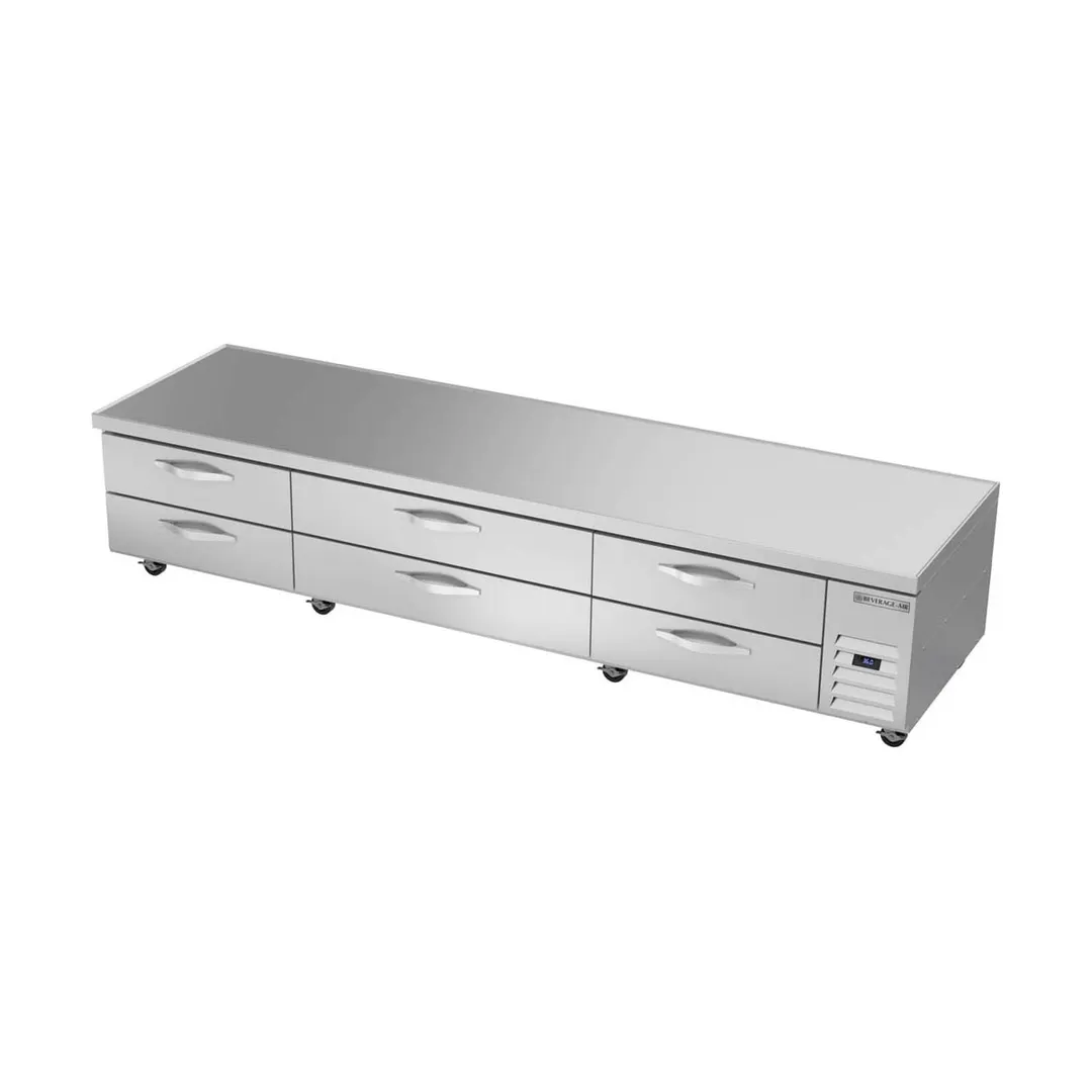Beverage-Air WTRCS112HC 112" 6 Drawers Worktop Cook Stand Refrigerator w/ Marine Edge, 24 cu. ft.