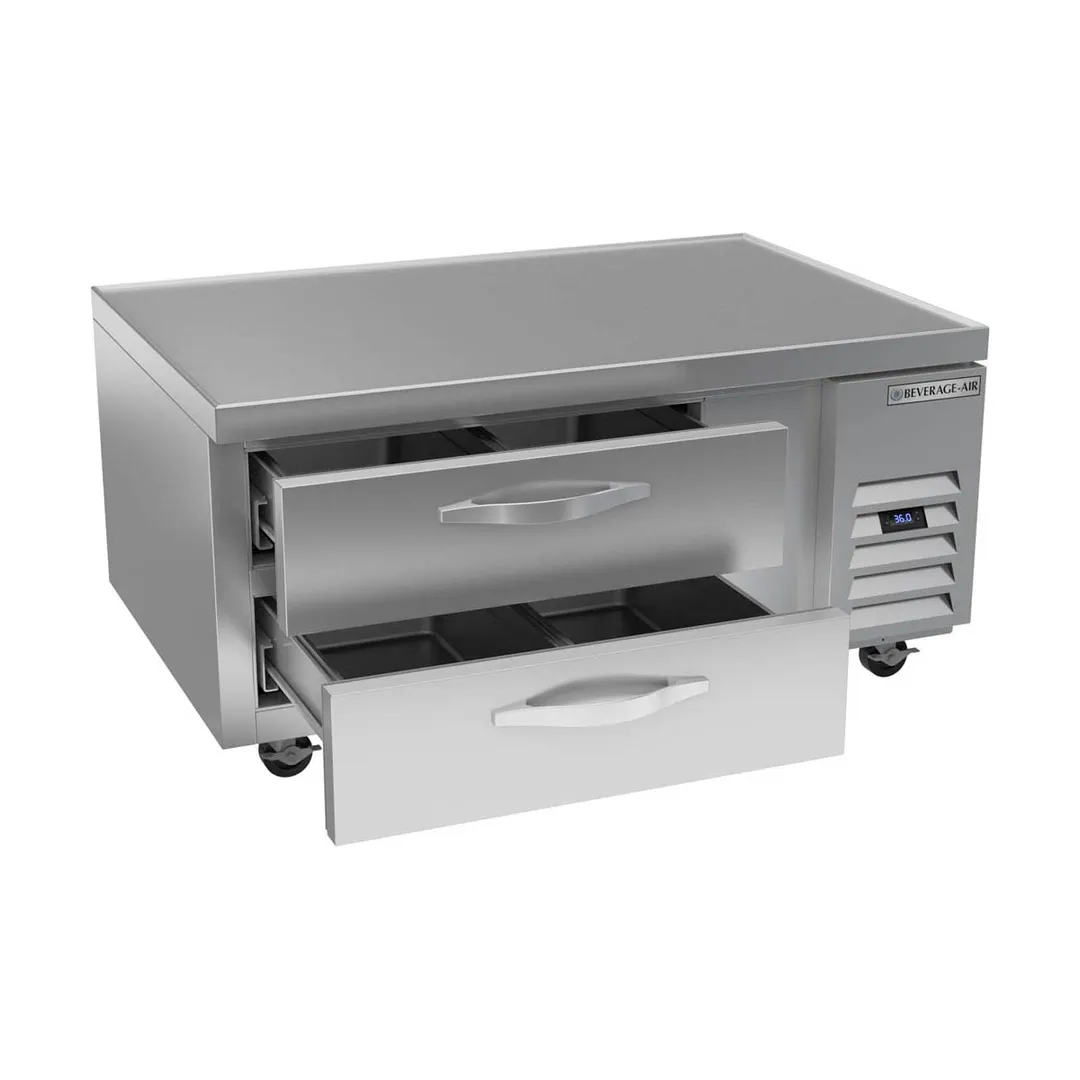 Beverage Air WTRCS48HC 48" 2 Drawers Refrigerated Chef Base w/ Marine Edge, 8.6 cu. ft.