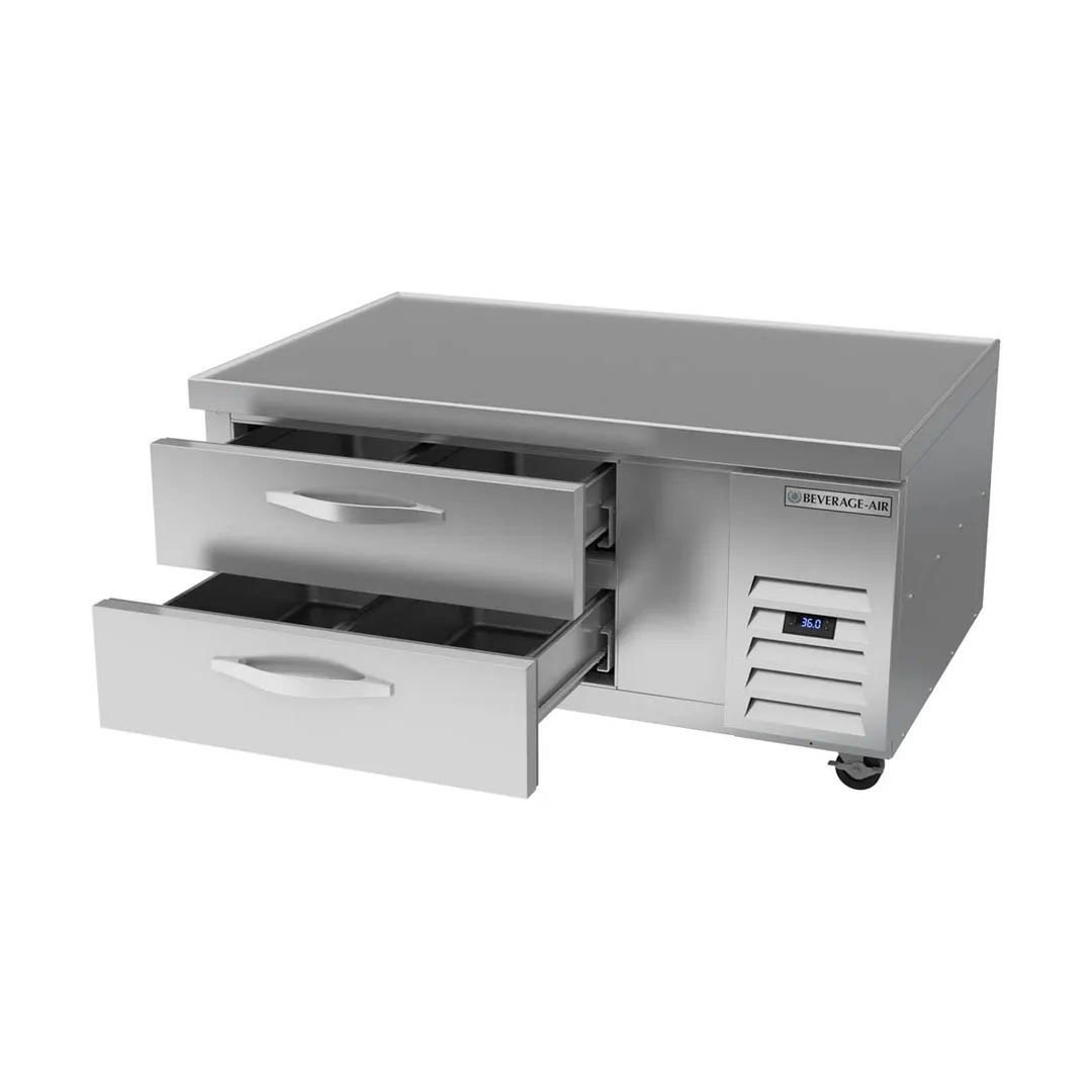 Beverage Air WTRCS48HC 48" 2 Drawers Refrigerated Chef Base w/ Marine Edge, 8.6 cu. ft.