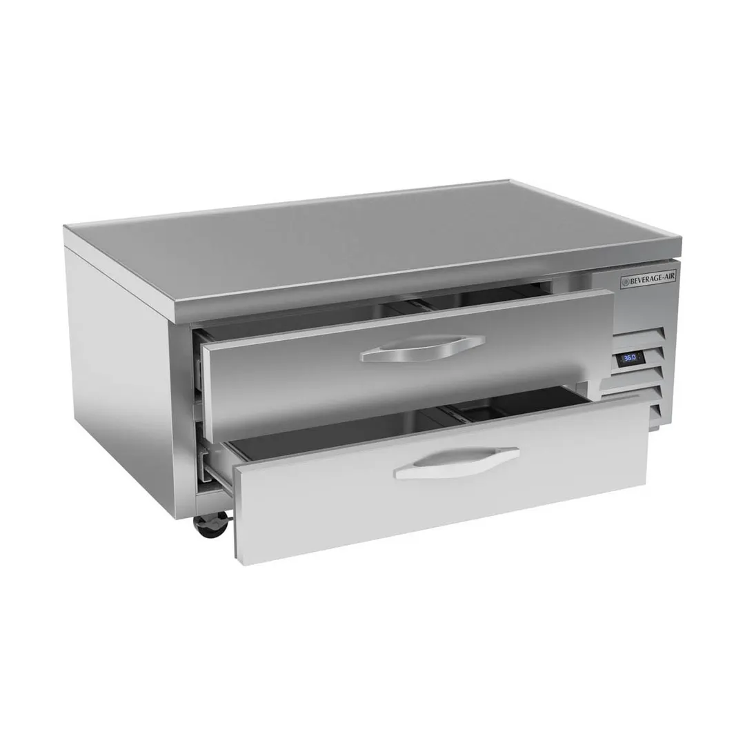 Beverage-Air WTRCS52HC 52" 2 Drawers Worktop Cook Stand Refrigerator w/ Marine Edge, 9.6 cu. ft.