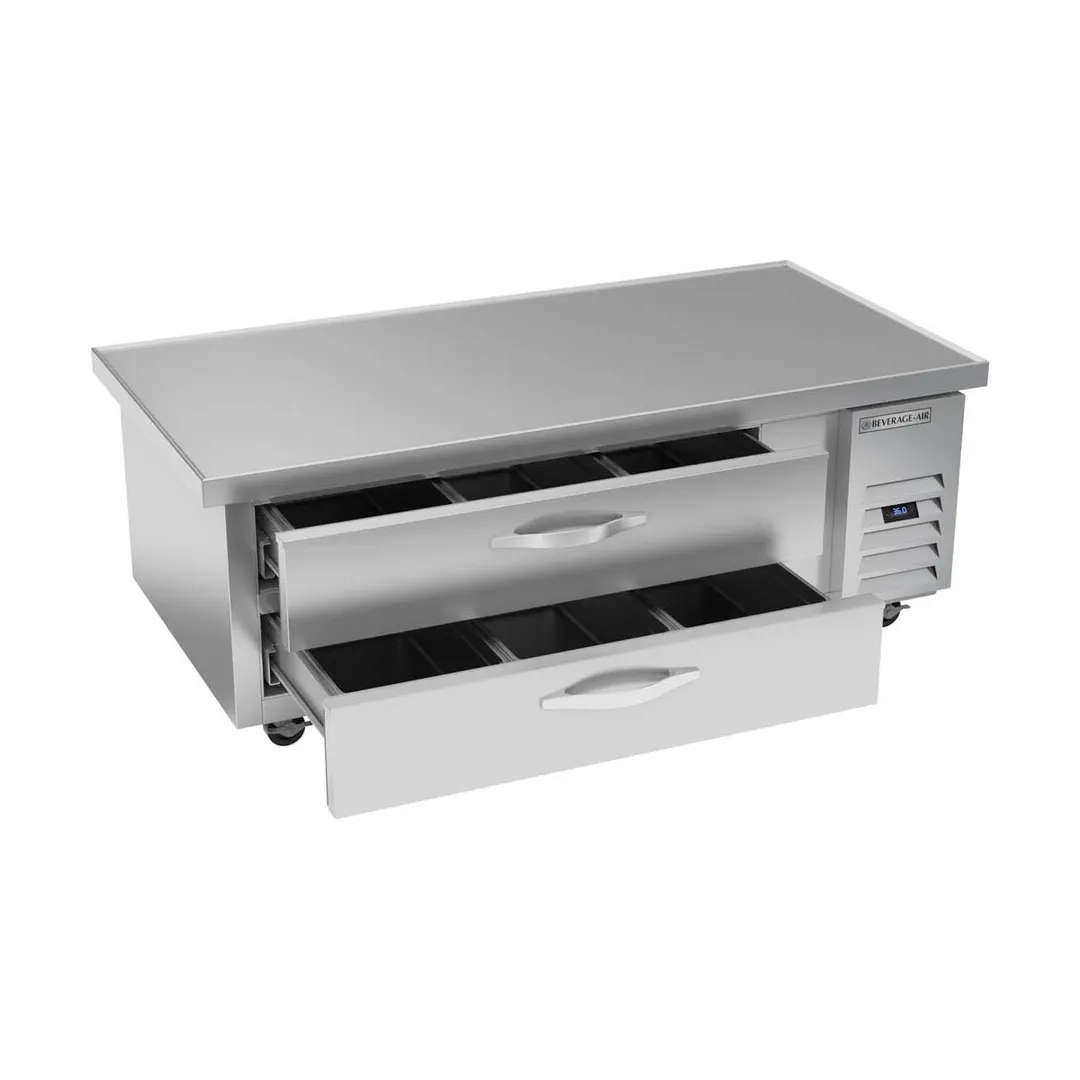 Beverage-Air WTRCS60HC-64 64" 2 Drawers Worktop Cook Stand Refrigerator w/ Marine Edge, 11.5 cu. ft.