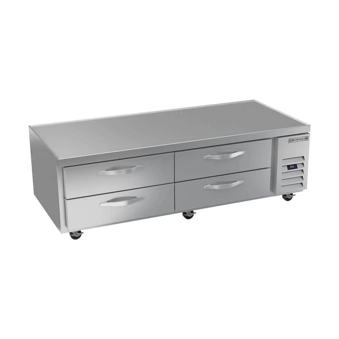 Beverage-Air WTRCS72HC 72" 4 Drawers Refrigerated Chef Base w/ Marine Edge, 14.5 cu. ft.