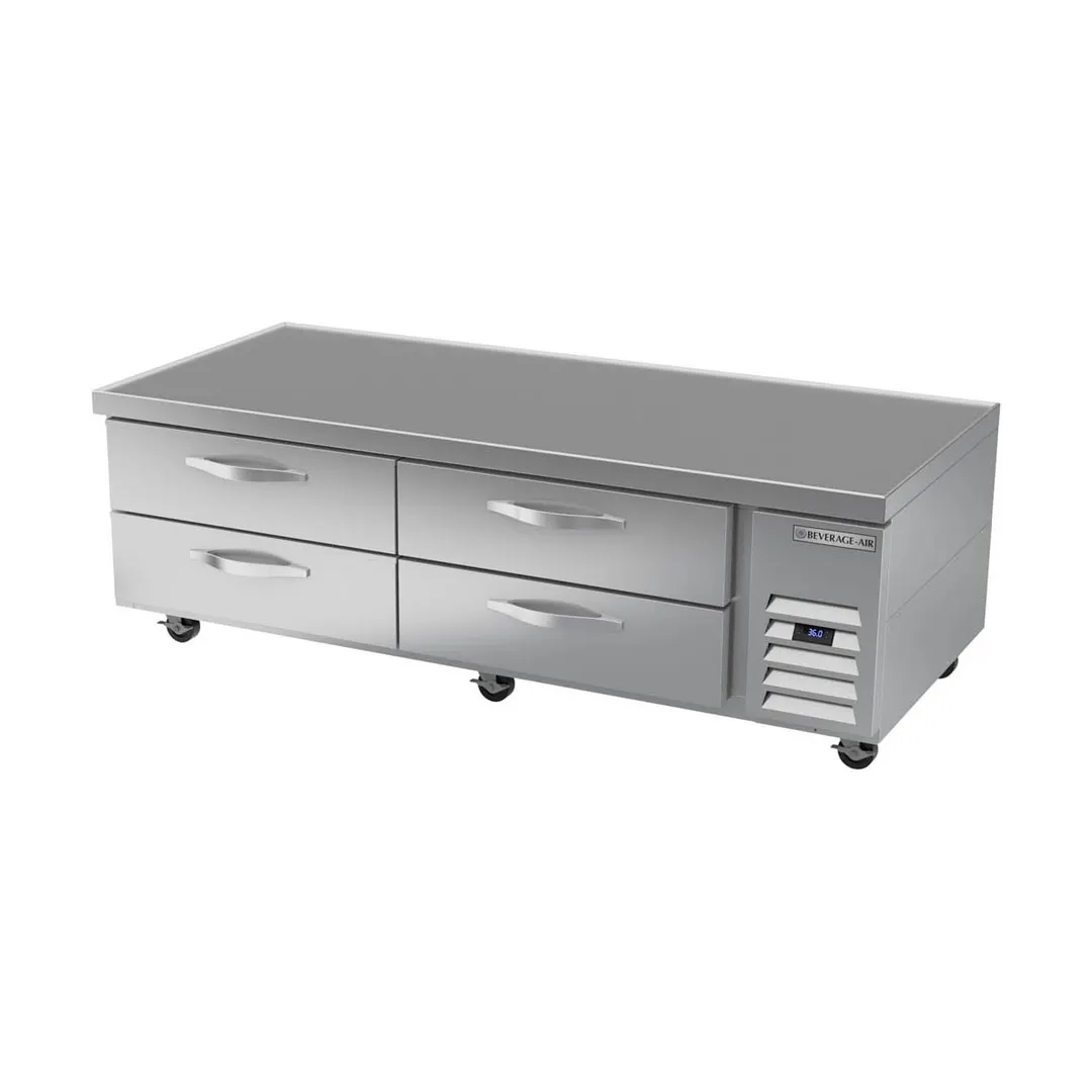 Beverage-Air WTRCS72HC 72" 4 Drawers Refrigerated Chef Base w/ Marine Edge, 14.5 cu. ft.