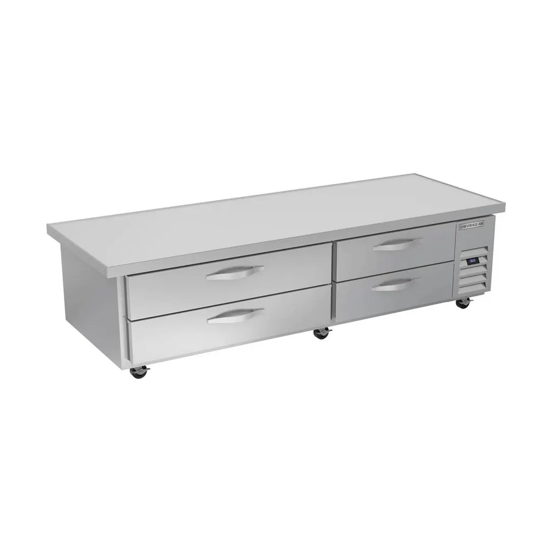 Beverage-Air WTRCS84HC-89 89" 4 Drawers Refrigerated Chef Base w/ Marine Edge, 17.5 cu. ft.