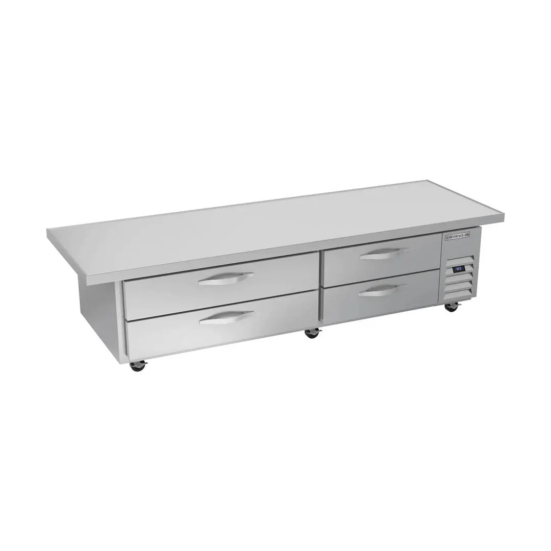 Beverage-Air WTRCS84HC-96 96" 4 Drawers Refrigerated Chef Base w/ Marine Edge, 17.5 cu. ft.