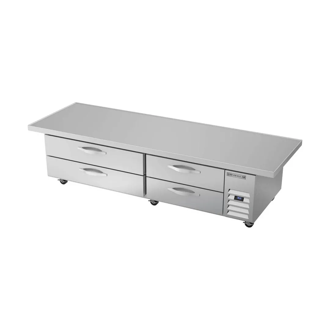 Beverage-Air WTRCS84HC-96 96" 4 Drawers Refrigerated Chef Base w/ Marine Edge, 17.5 cu. ft.