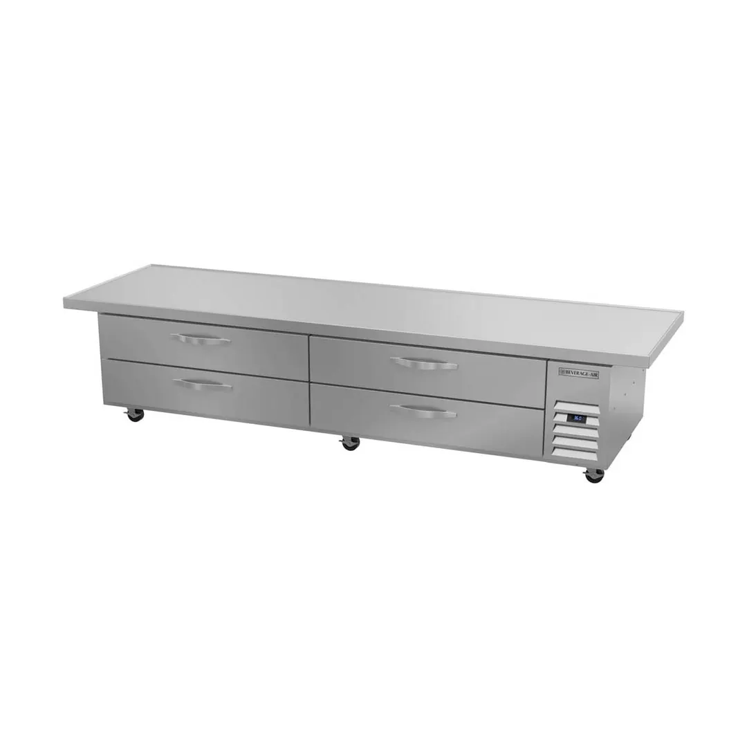Beverage-Air WTRCS96HC-108 108" 4 Drawers Refrigerated Chef Base w/ Marine Edge, 20 cu. ft.