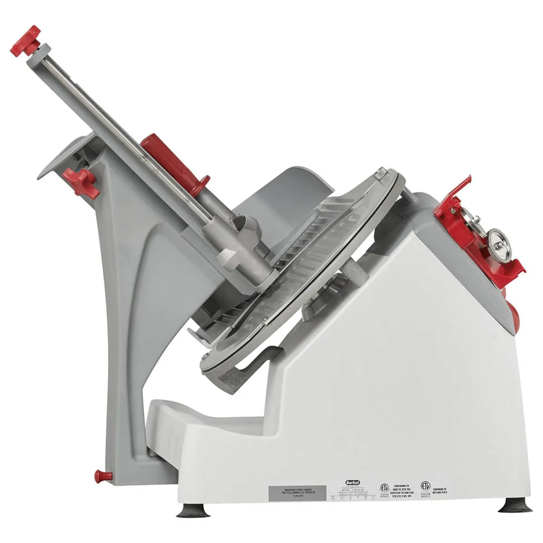 Berkel X13A-PLUS 13" Stainless Steel Meat Slicer, Belt Drive, Gravity Feed, Adjustable 1-5/16" Slice, 8½" Capacity