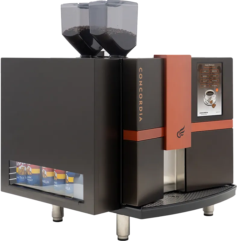 Concordia XPRESS TOUCH S Espresso Cappuccino Machine w/ 2 Hoppers, Superautomatic, 150 Cups/Hr.