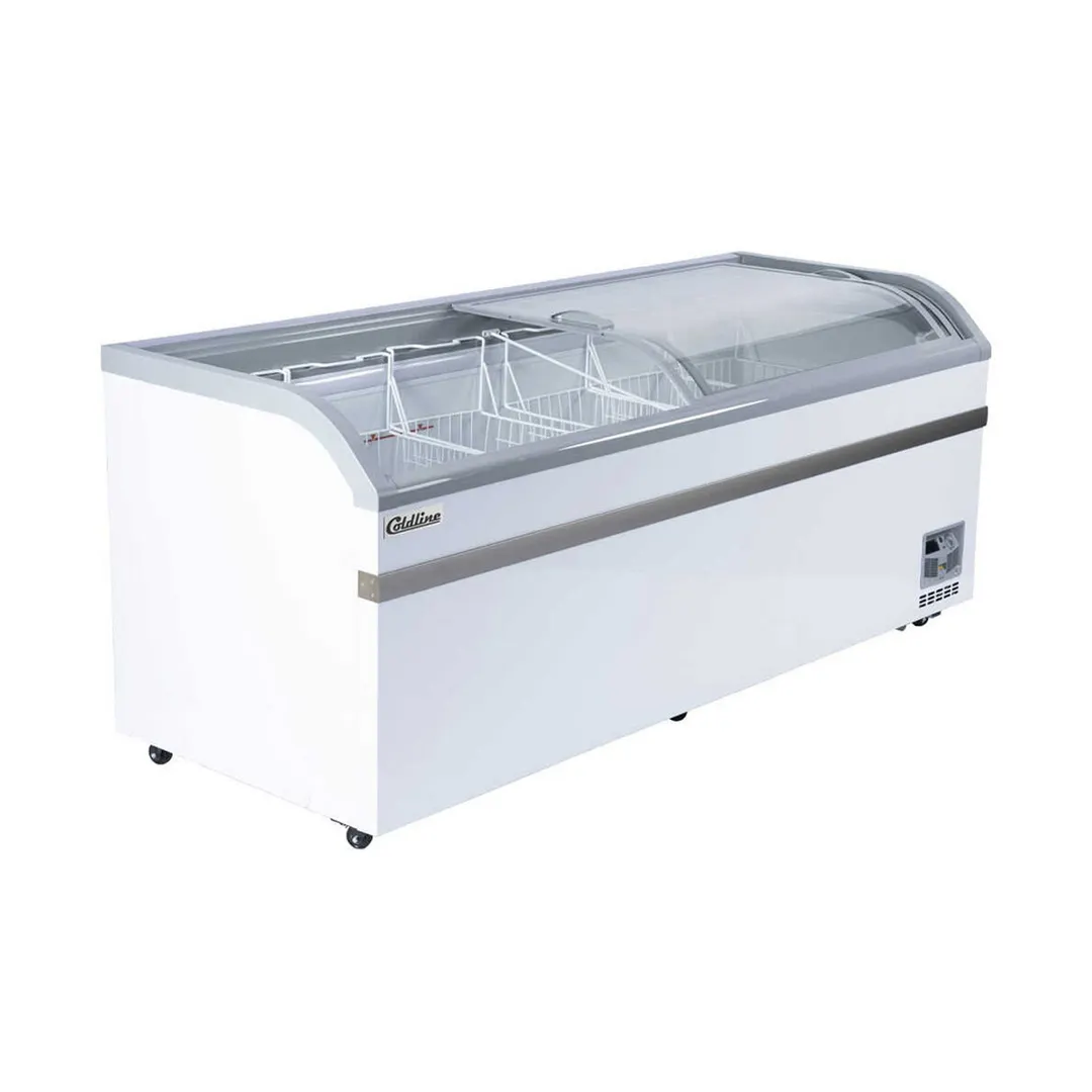 Coldline XS700YX 79" Glass Chest Freezer, 24.7 cu. ft.