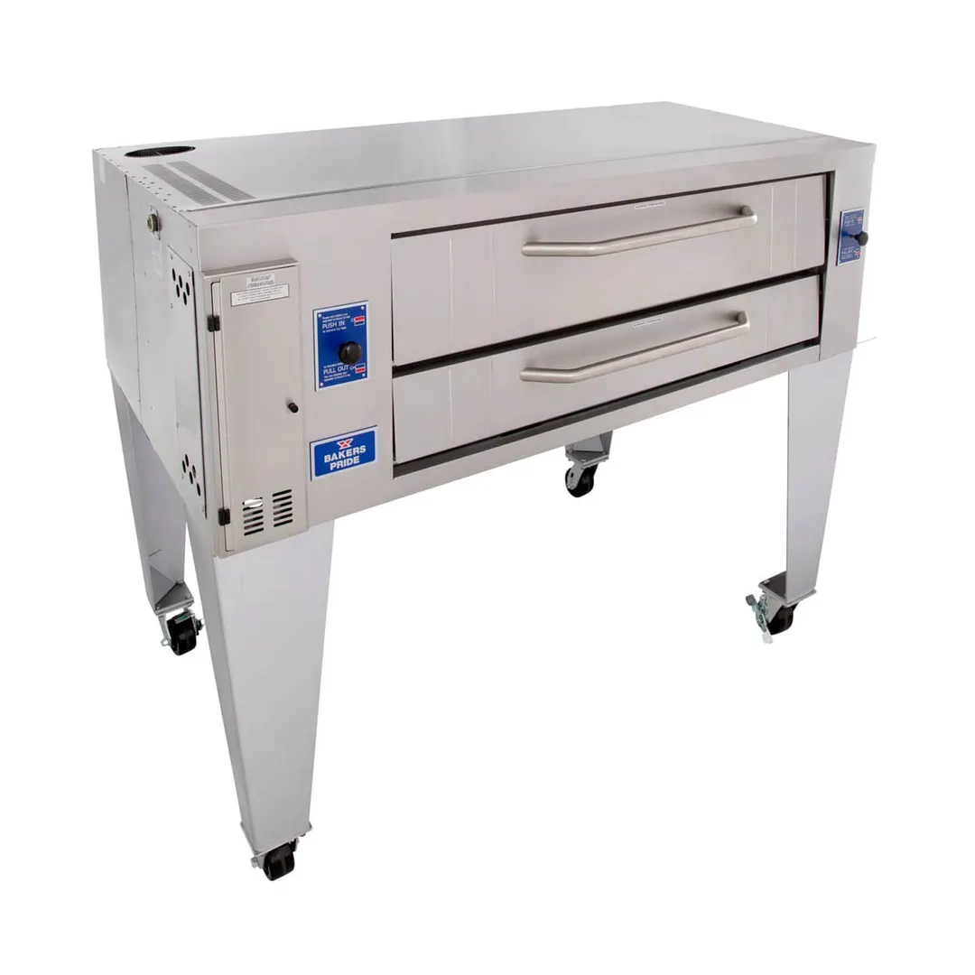 Bakers Pride Y-600 78" Gas Pizza Deck Oven, Single Deck