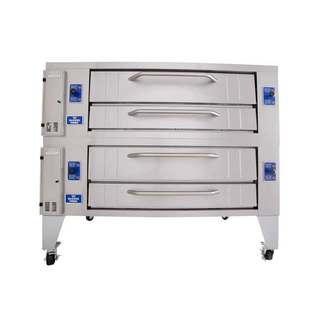 Bakers Pride Y-602 78" Gas Double Deck Pizza Oven 