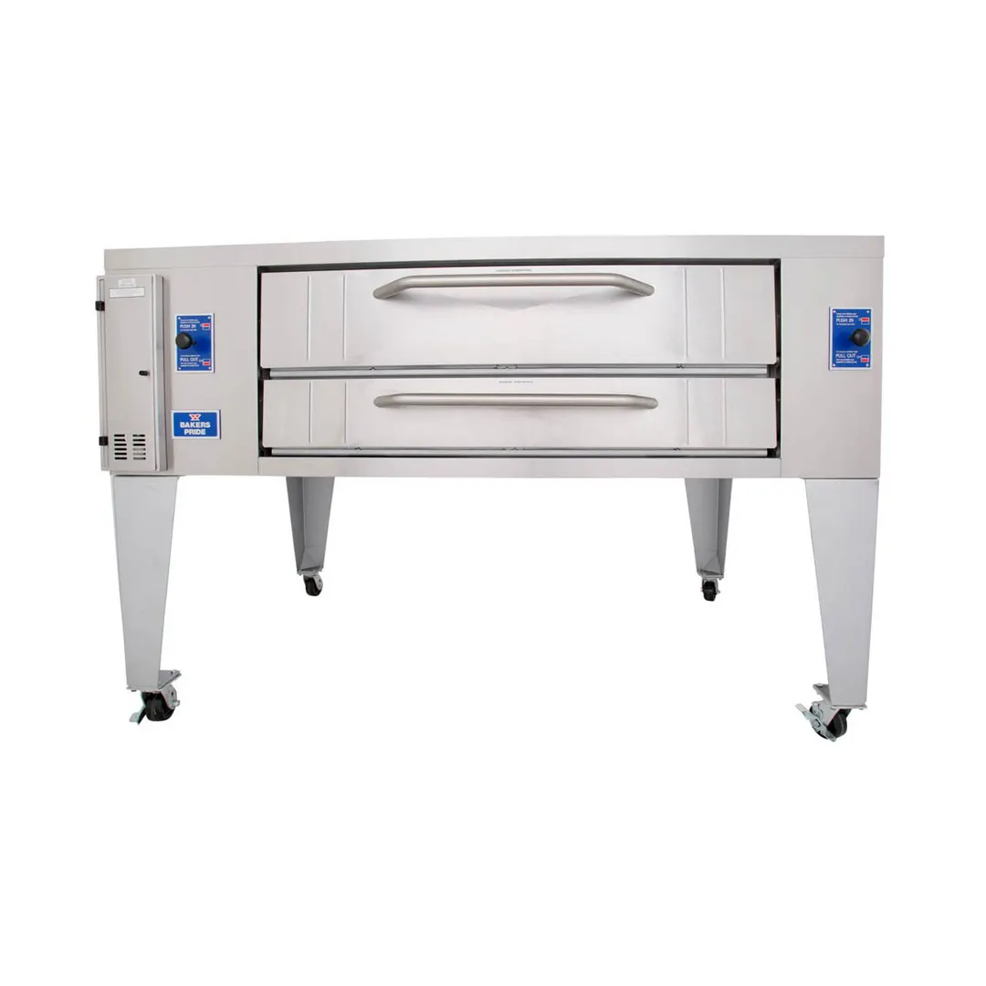 Bakers Pride Y-800 84" Single Deck Gas Pizza Oven 