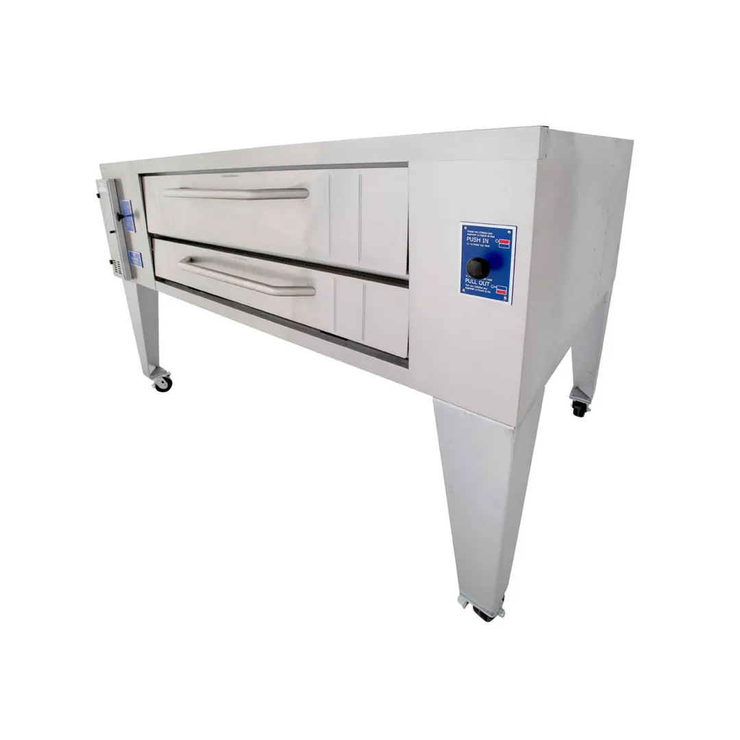 Bakers Pride Y-800 84" Single Deck Gas Pizza Oven 