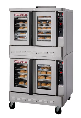 Blodgett ZEPH-100-G DBL Zephaire Double Deck Full Size Gas Convection Oven w/ Standard Depth, 100.000 BTU