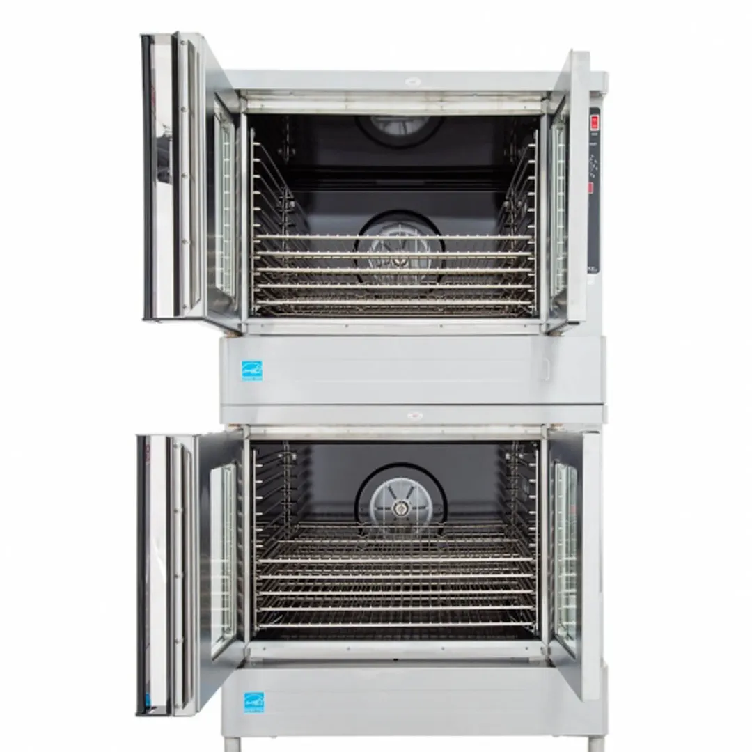 Blodgett ZEPH-100-G DBL Zephaire Double Deck Full Size Gas Convection Oven w/ Standard Depth, 100.000 BTU