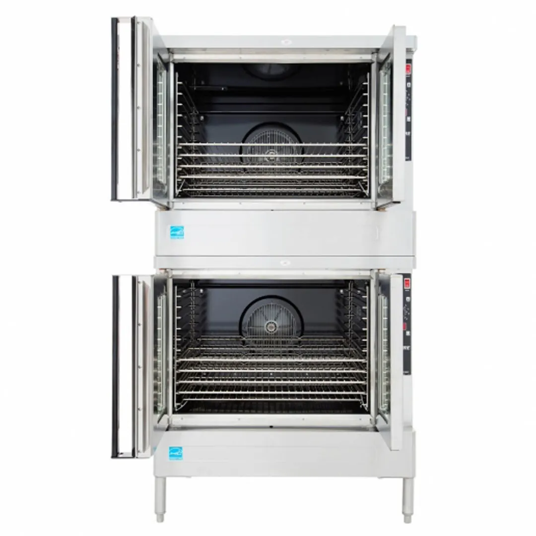 Blodgett ZEPH-200-E DBL Zephaire Double Deck Full Size Electric Convection Oven w/ Bakery Depth