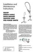 resources of Installation And Maintenance Instructions