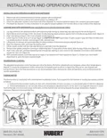 resources of Installation and Operation