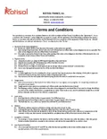 resources of Terms & Conditions