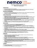 resources of Operating and Maintenance Instructions