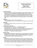 resources of Spec Sheet