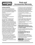resources of Parts & Accessories Warranty